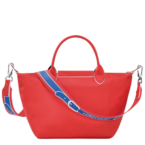 Handtasche S Le Pliage Xtra , Leder - Rot - Ansicht 4 von 6