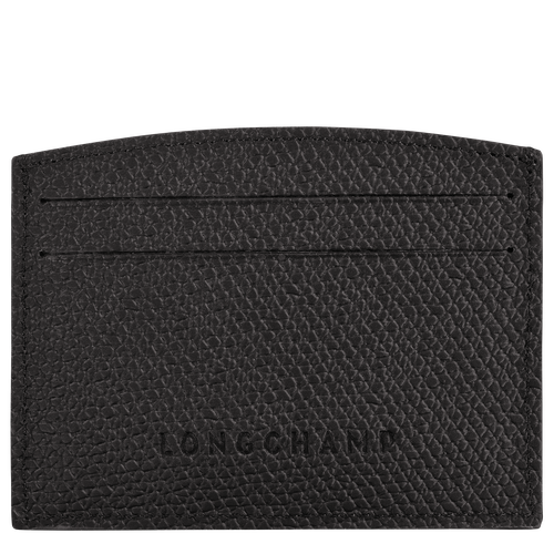 Le Roseau Card holder , Black - Leather - View 2 of  3