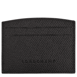 Roseau Card holder , Black - Leather