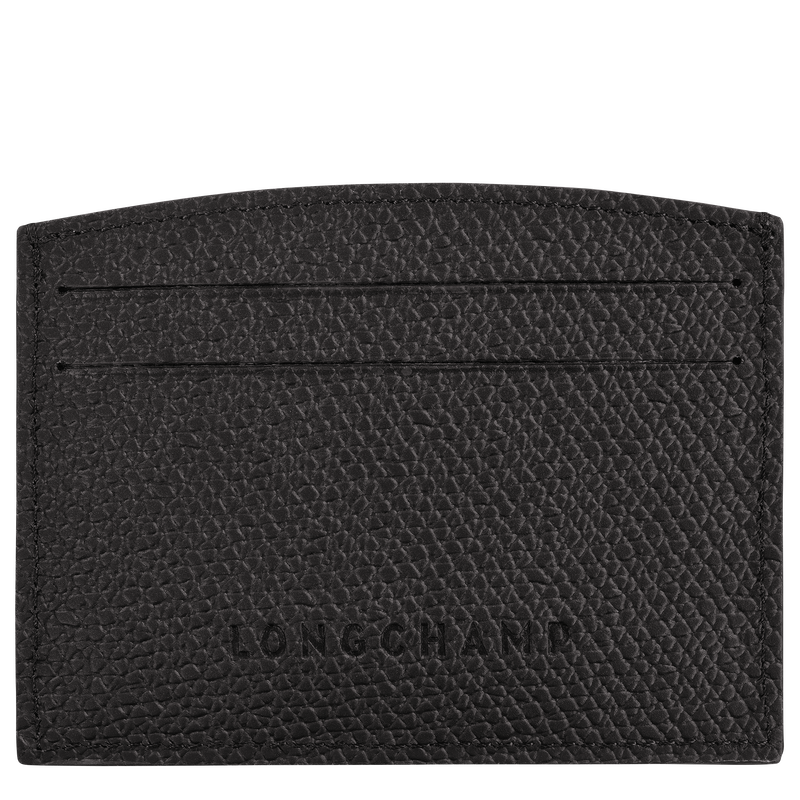 Roseau Card holder , Black - Leather  - View 2 of  3