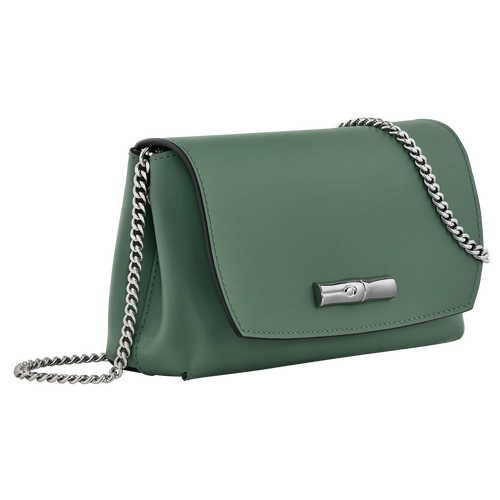 Roseau Clutch , Sage - Leather - View 2 of  4