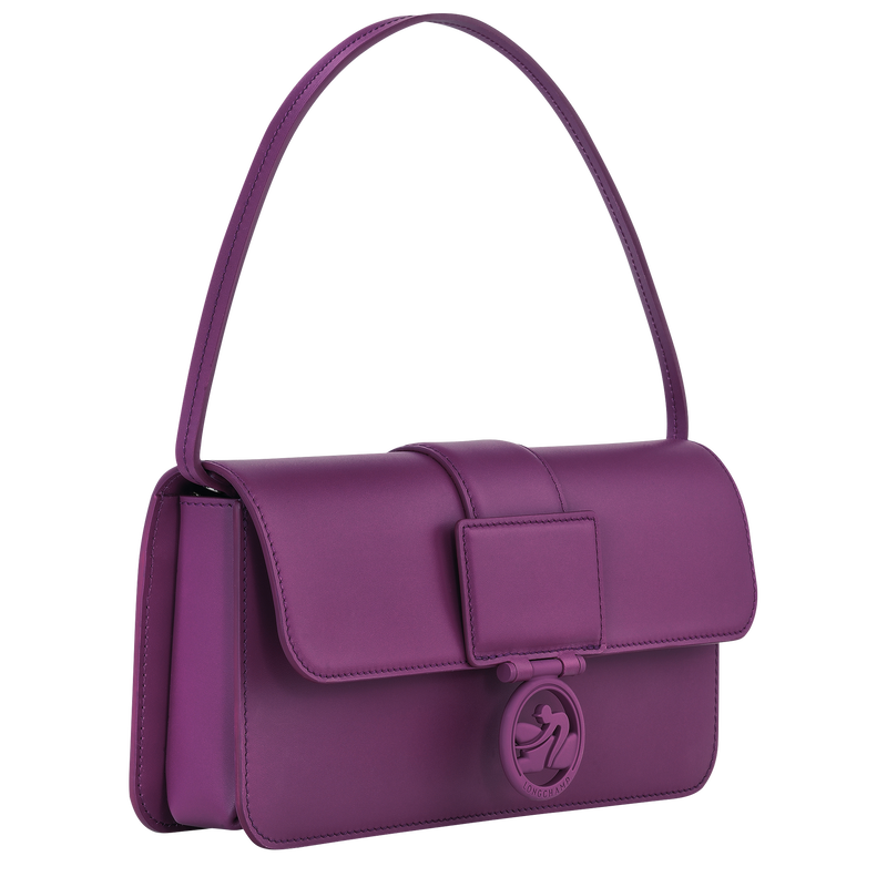 Sac porté épaule M Box-Trot , Cuir - Violette  - Vue 3 de 4