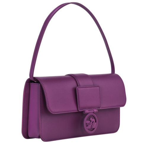 Box-Trot M Shoulder bag , Violet - Leather - View 3 of  4