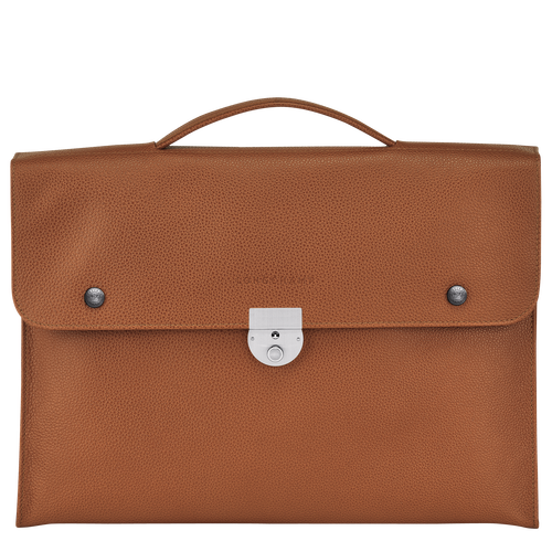 Le Foulonné S Briefcase , Caramel - Leather - View 1 of  5