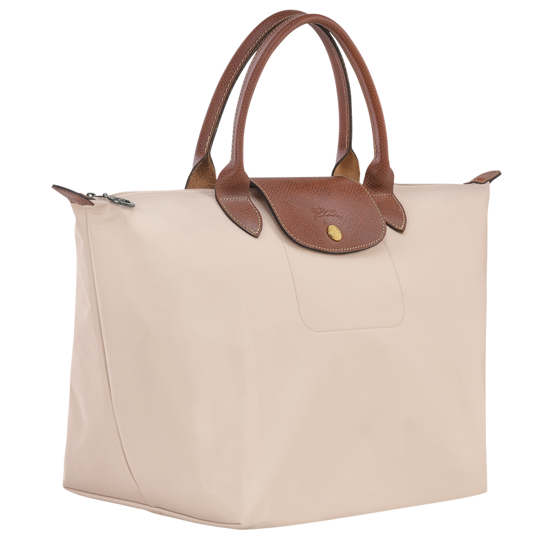 Longchamp ロンシャン パリ プルミエ トップハンドル トートバッグM ハンドバッグ    カーフスキン ライトピンクベージュ系   トートバッグ 【本物保証】