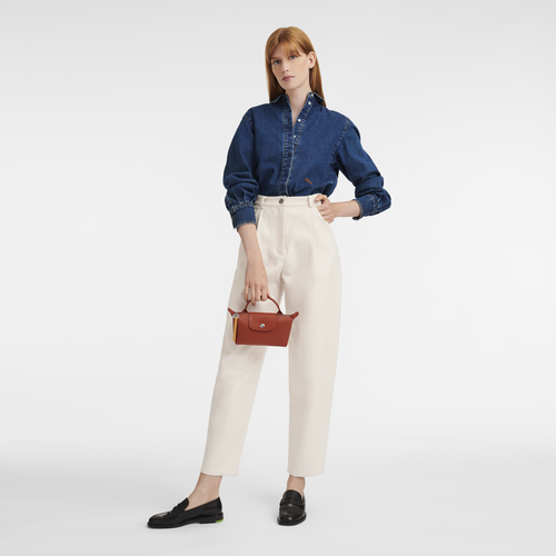 Le Pliage City 附提把的小袋子 , 赤褐色 - 帆布 - 查看 2 5