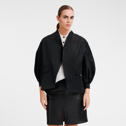 Kimono jacket , Black - Technical taffeta