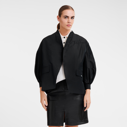 Chaqueta de kimono , Tafetán técnico - Negro