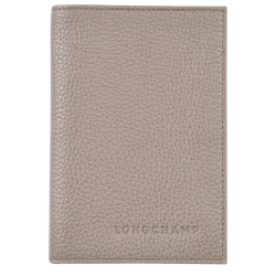 Le Foulonné 系列 護照夾 , 斑鳩色 - 皮革