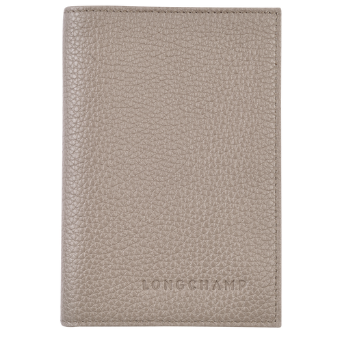 Le Foulonné Passport cover , Turtledove - Leather - View 1 of  4