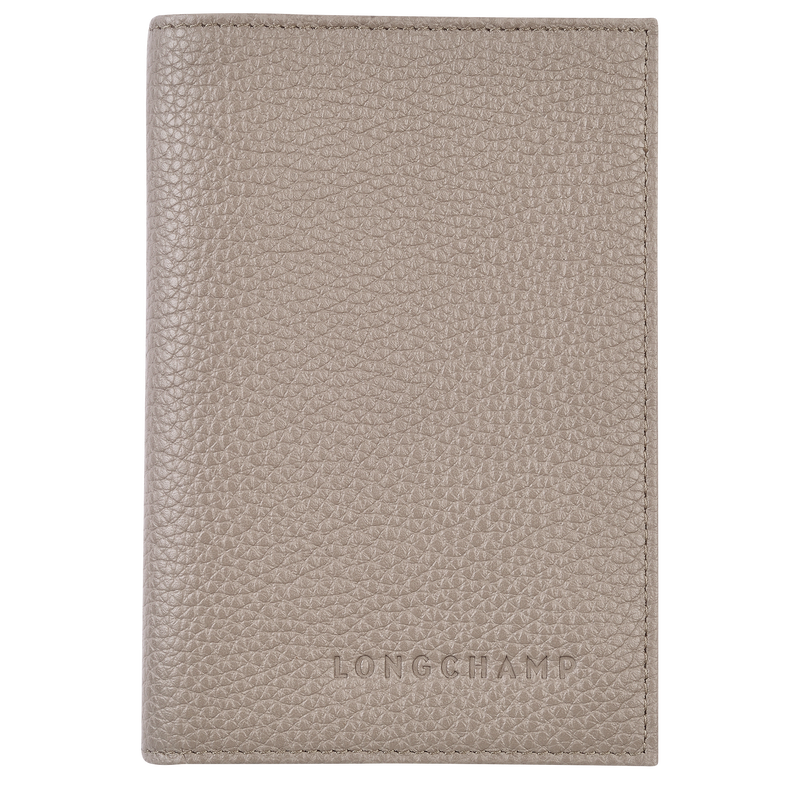 Le Foulonné Passport cover , Turtledove - Leather  - View 1 of  4