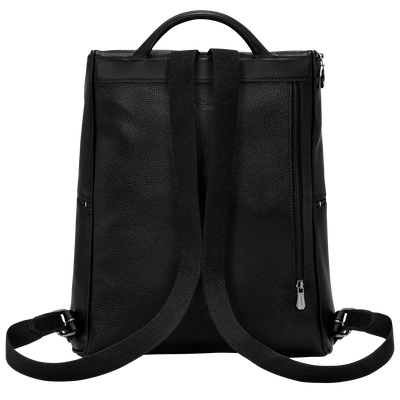 Sac dos Le Foulonn Cuir Noir Longchamp FR