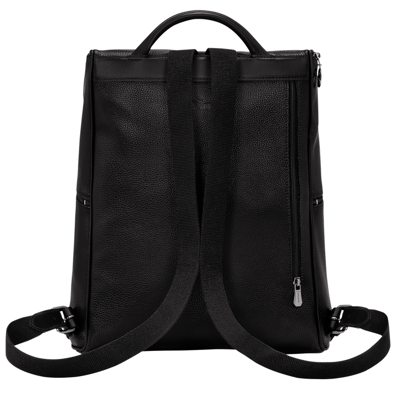 Le Foulonné Backpack , Black - Leather  - View 4 of 5