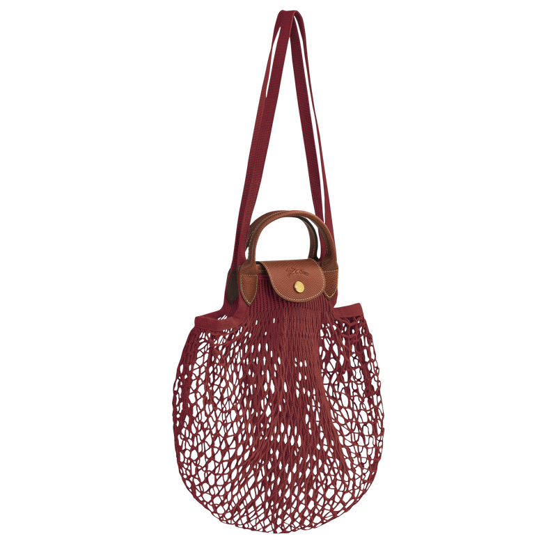 Le Pliage Filet L Mesh bag , Mahogany - Canvas  - View 3 of 4