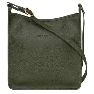 Sac bandoulière M Le Foulonné , Cuir - Kaki