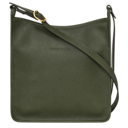 Le Foulonné M Crossbody bag , Khaki - Leather