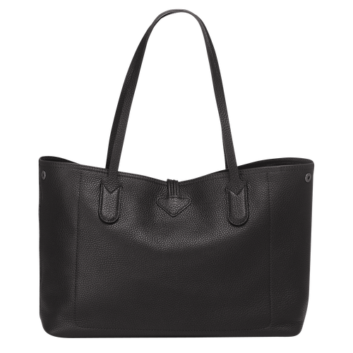 Le Roseau Essential L Tote bag , Black - Leather - View 4 of 5