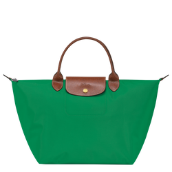 Le Pliage Original M Handbag , Green - Recycled canvas