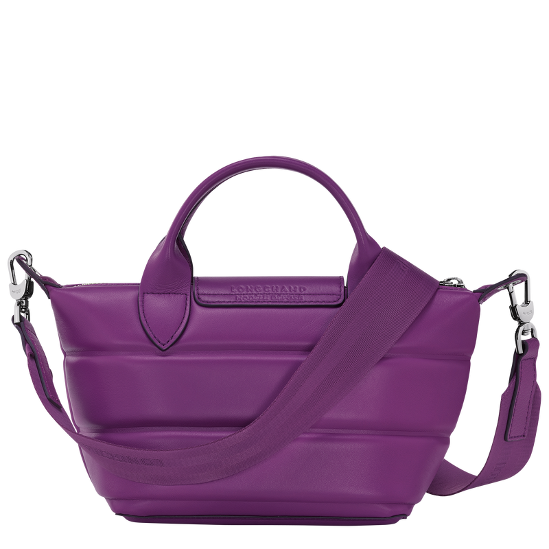 Borsa con manico XS Le Pliage Xtra , Pelle - Viola  - View 4 of  6