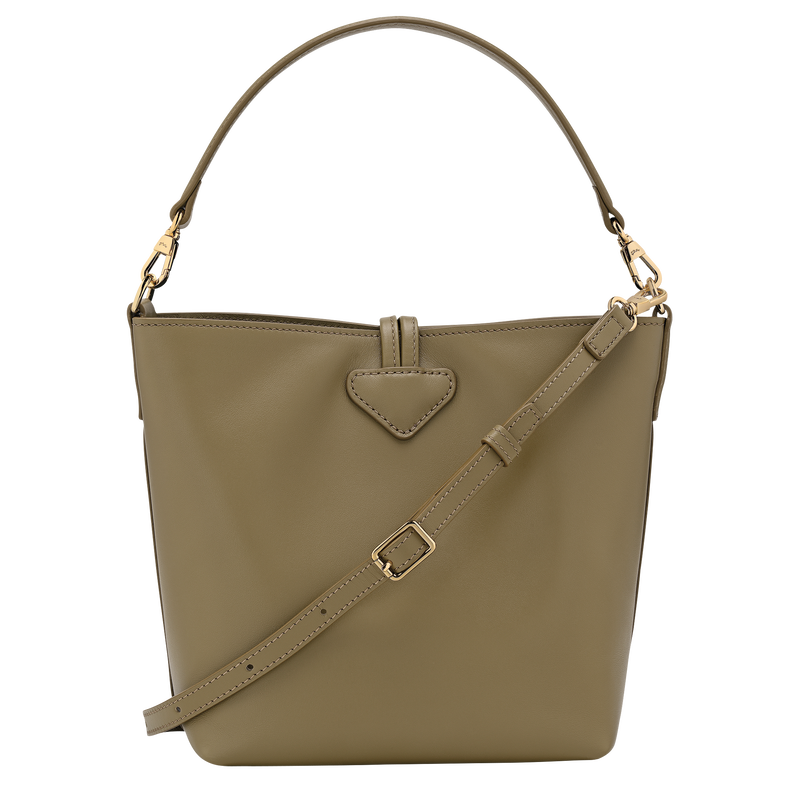 Le Roseau XS Bucket bag , Olive - Leather  - View 4 of  6
