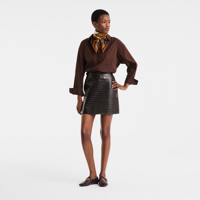 Shirt , Ebony - Cotton poplin