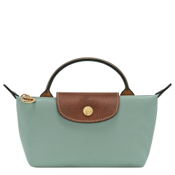 Le Pliage Original Pouch with handle , Celadon - Recycled canvas