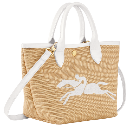Handtasche S Le Panier Pliage , Canvas - Weiss - Ansicht 3 von 5