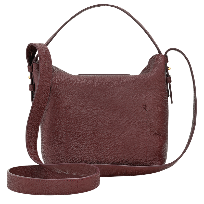 Sac seau S Le Cadence , Cuir - Bordeaux  - Vue 3 de 5