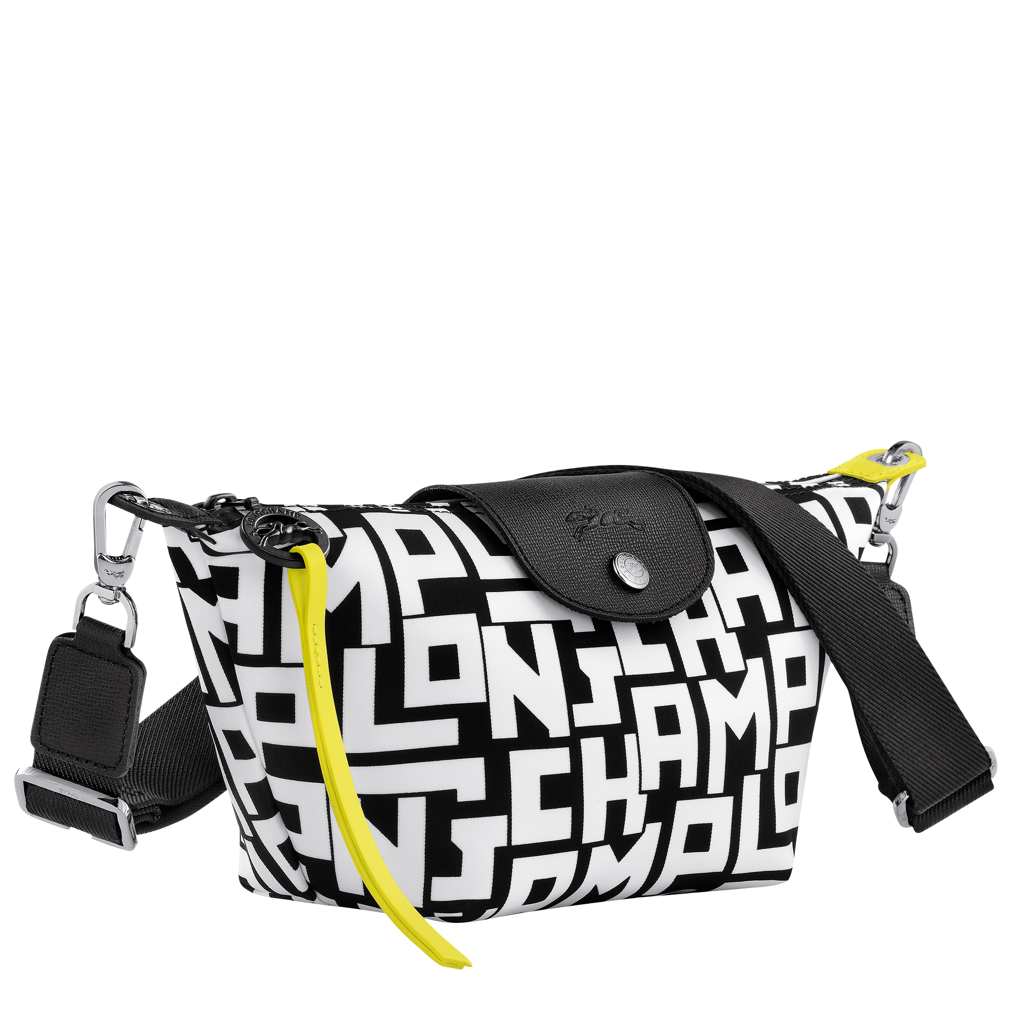 Le Pliage LGP Crossbody bag XS, Black/White
