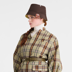 Reversible bucket hat , Mocha/Pistachio - Technical taffeta