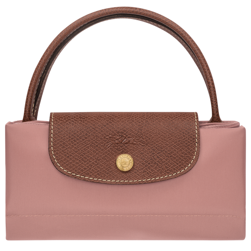 Borsa con manico S Le Pliage Original , Tela riciclata - T&egrave; rosa  - View 7 of  7