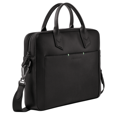 Longchamp sur Seine Briefcase S, Black