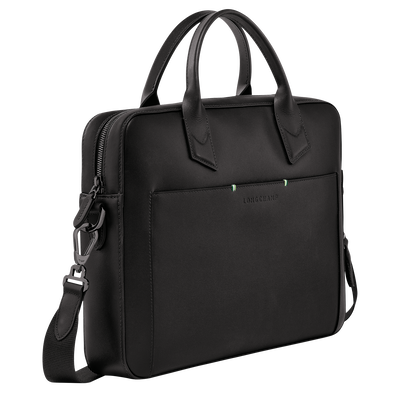 Porte documents Longchamp sur Seine Cuir Noir Longchamp CA