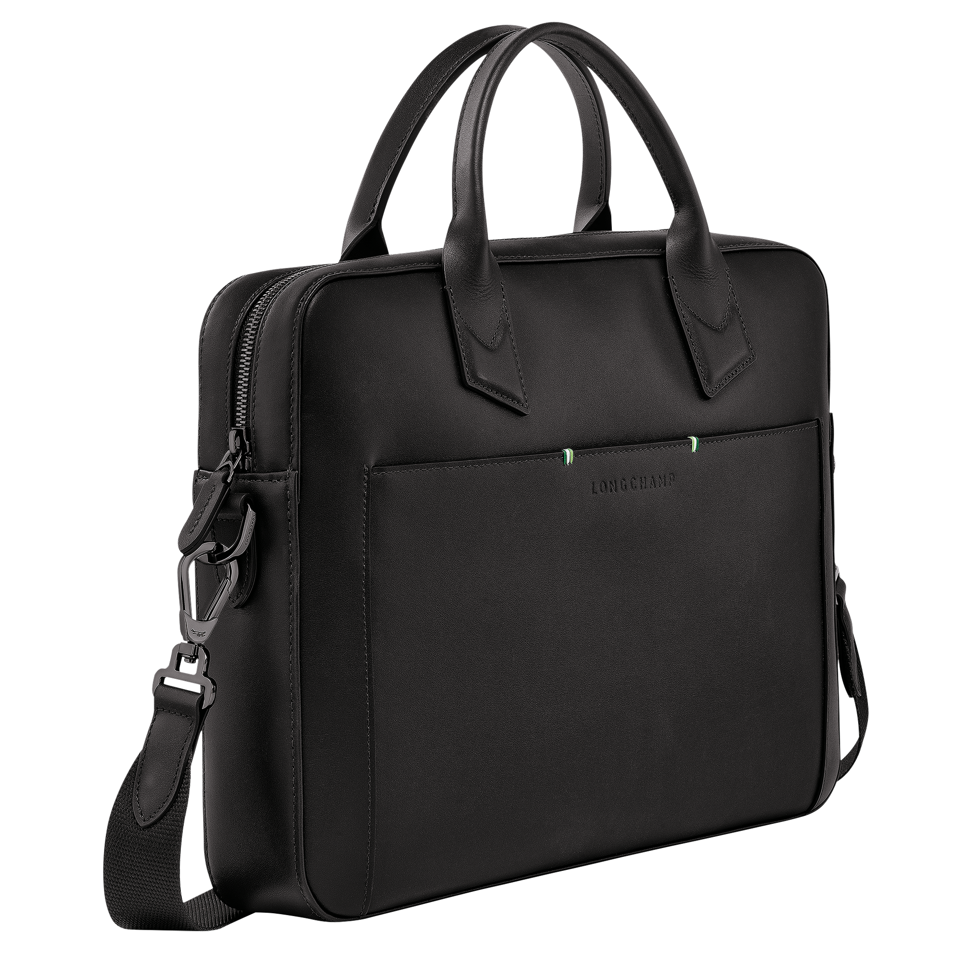 Longchamp sur Seine Briefcase S, Black