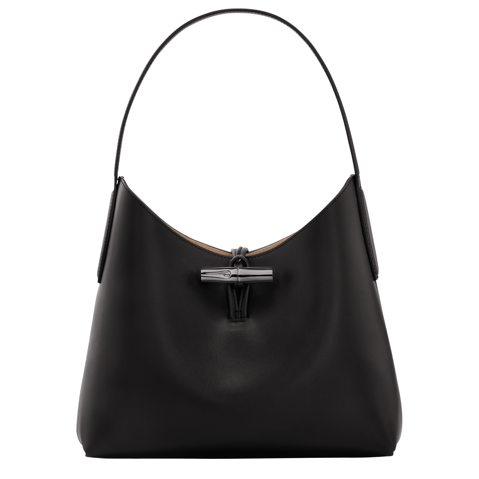Roseau M Hobo bag Black Leather (10153HCN001) Longchamp GB