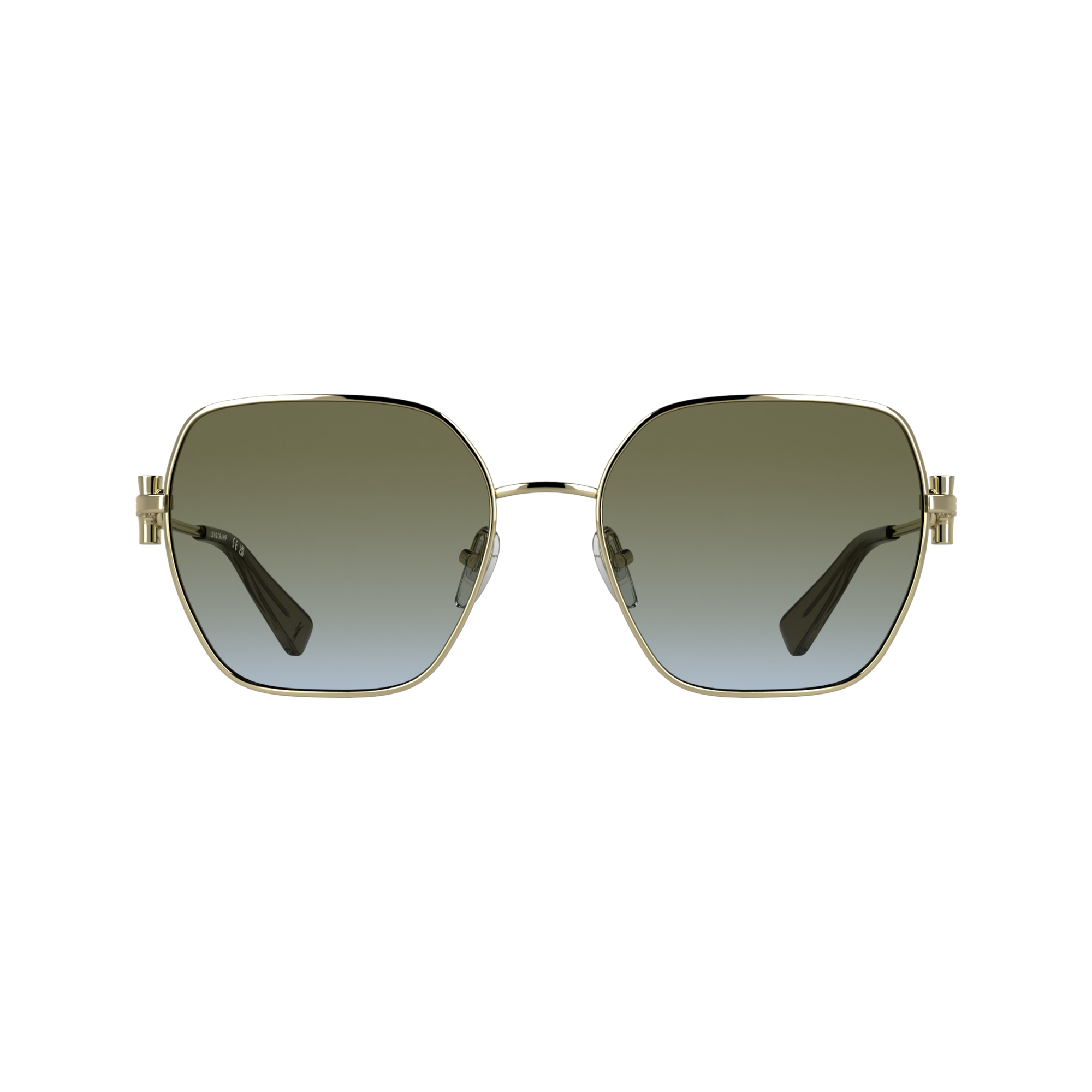 null Lunettes de soleil, Dor&eacute;/Kaki
