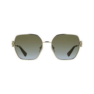Sunglasses , Gold/Khaki - Metal