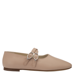 Le Foulonn&eacute; Ballerinas , Cream - Leather