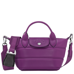 Le Pliage Xtra 系列 手提包 XS , 紫色 - 皮革