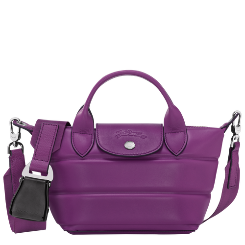 Borsa con manico XS Le Pliage Xtra , Pelle - Viola - View 1 of  6