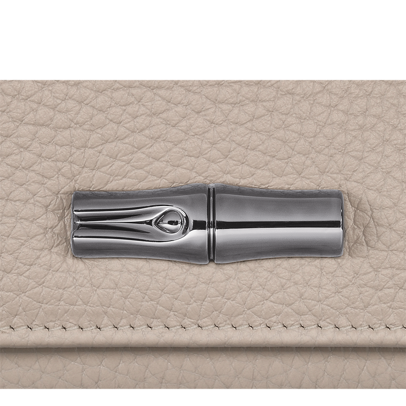 Brieftasche im Kompaktformat Roseau Essential , Leder - Hellgrau  - Ansicht 3 von 3