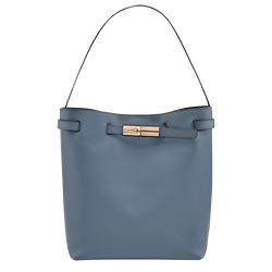 Le Smart L Shoulder bag , Slate - Leather