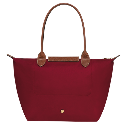 Sac cabas M Le Pliage Original , Toile recyclée - Rouge - Vue 4 de 5