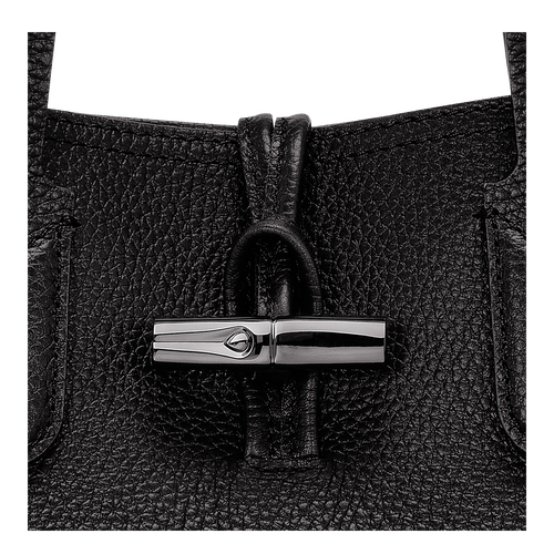 Le Roseau Essential M Tote bag , Black - Leather - View 5 of  5