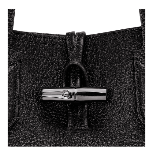 Roseau Essential M Tote bag , Black - Leather - View 5 of 5