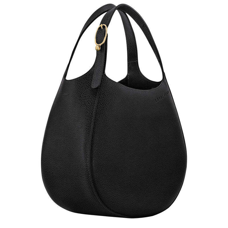 Le Foulonn&eacute; S Handbag , Black - Leather  - View 3 of  7