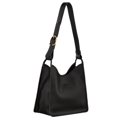 Le Foulonné Hobo bag M, Black