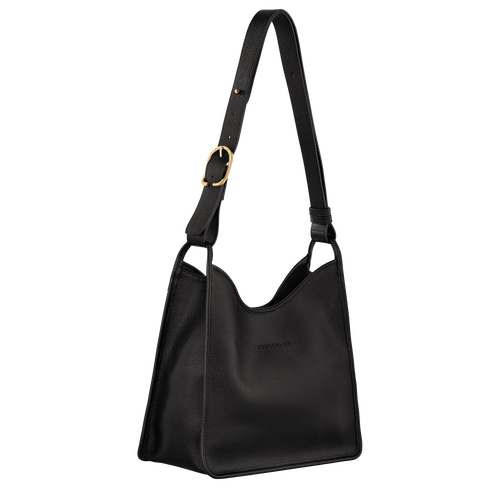 Le Foulonné M Hobo bag , Black - Leather - View 3 of  5