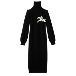 Robe , Maille - Noir
