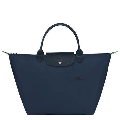 Le Pliage Green M Handbag , Navy - Recycled canvas - View 1 of 5